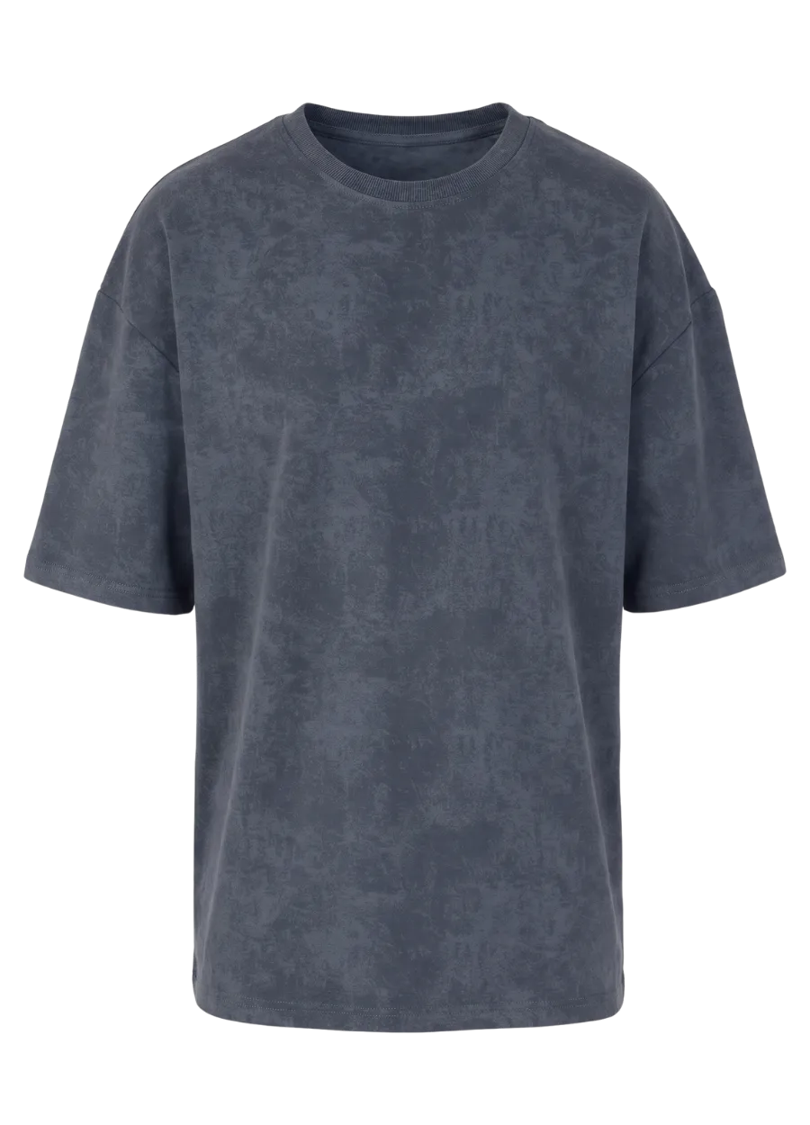 Batik Yıkama Tişört – Gri (ön yüz)